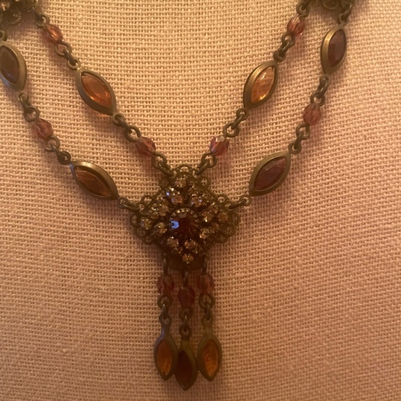 Gorgeous Regency Era Penelope Double Strand Necklace - Picture 3 of 4